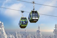 Mit der neuen Seilbahn in den Fichtelgebirgs-Winter 