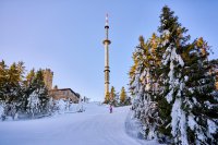 Mit der neuen Seilbahn in den Fichtelgebirgs-Winter 