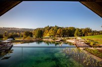 PFALZBLICK WALD SPA RESORT - Blick auf den Naturbadeteich